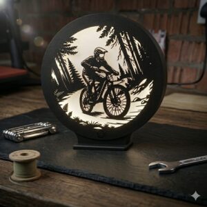 The Trailblazer: Premium LED MTB Silhouette Light.